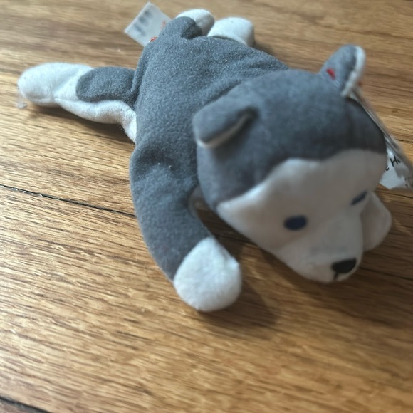 Extremely Rare Vintage Teenie Beanie Babies Nook The Husky 1993 - Picture 2 of 6